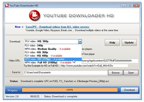 Download YouTube Videos in HD .